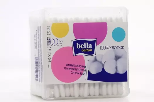 Ватные палочки Бэлла, 200 шт, изд мед назн