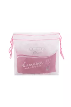 Ватные палочки Cotto Fleur, 100 шт, розовый
