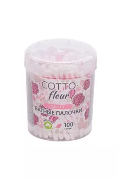 Ватные палочки Cotto Fleur classic, 100 шт, банка