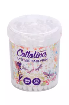 Ватные палочки Cottolina, 100 шт, банка