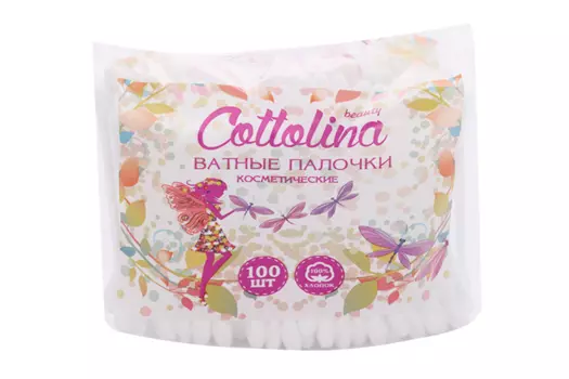 Ватные палочки Cottolina, 100 шт, пакет