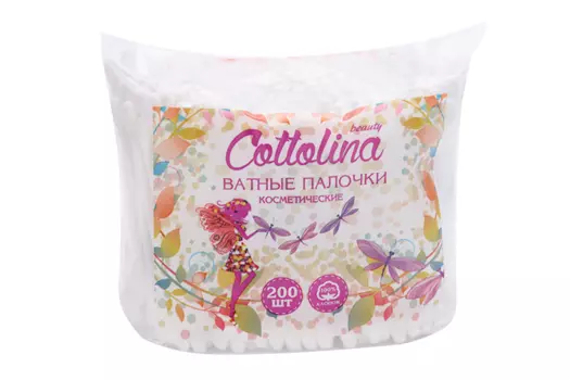 Ватные палочки Cottolina, 200 шт, пакет
