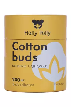 Ватные палочки Holly Polly бамбуковые косметические розовые, 200 шт