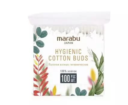 Ватные палочки Marabu, 100 шт, (зип-пакет)