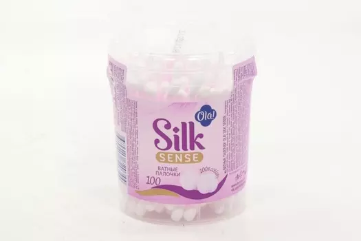 Ватные палочки Ола силк сенс, 100 шт, банка