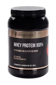 Вей протеин 100% Awochactive Клубника, 900 г