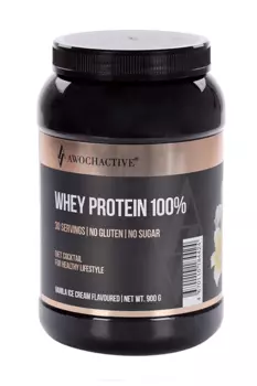 Вей протеин 100% Awochactive Ванильное мороженое, 900 г