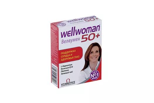 Велвумен Плюс, 56 шт, набор таблеток и капсул
