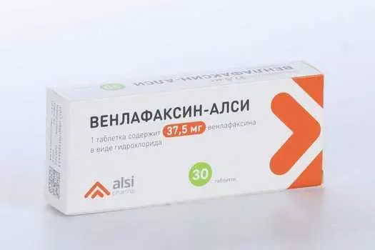 Венлафаксин-Алси 37.5 мг, 30 шт, таблетки