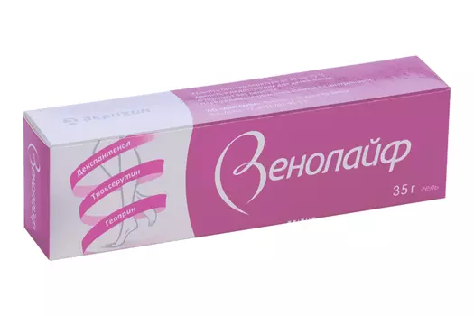 Венолайф гель от варикоза и гематом (синяков) 35г