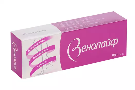 Венолайф гель от варикоза и гематом (синяков) 90г