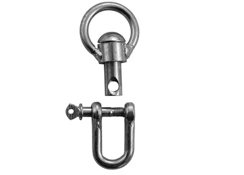 Вертлюг разборный №2 средний общая длина 7 см диаметр кольца 3,2 см толщина проволоки 0,45 см