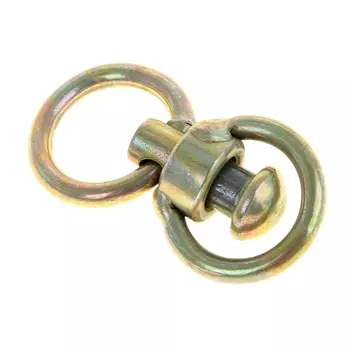 Вертлюг с кольцом средний общая длина 6,5 см, диаметр кольца 3,5 см, толщина проволоки 0,4 см