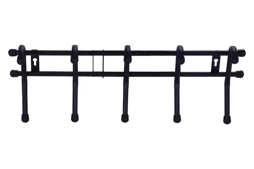 Вешалка настенная на 5 крючков Уют 5 цвет черный