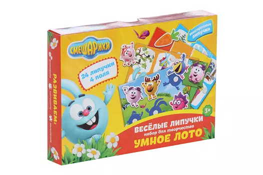 Весёлые липучки «Умное лото», Смешарики Окружающий мир