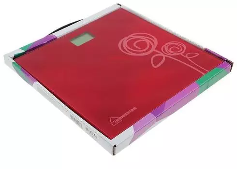 Весы напольные HOMESTAR HS-6001C, электронные, до 180 кг, красные