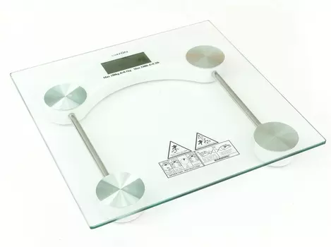 Весы напольные LuazON LVE-003, электронные, до 180 кг, (1 х CR2032), белые