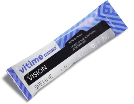 ВиТайм Аквастик Вижн батончик желейный стик, 19,4 г, 10 шт