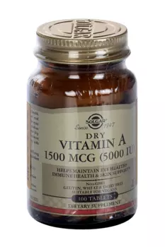 Витамин А сухой 1500 мкг, 100 шт, таблетки