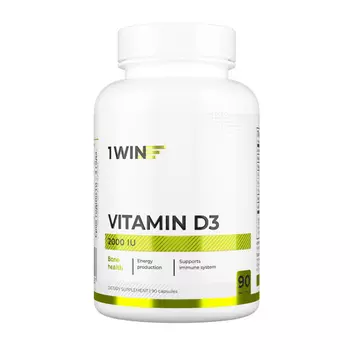 Витамин D3 2000 ME 1WIN, 90 шт, капсулы