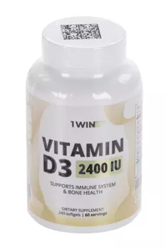 Витамин Д3 2400 МЕ 1WIN, 240 шт, капсулы БАД