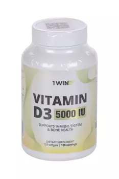 Витамин Д3 5000 МЕ 1WIN, 120 шт, капсулы