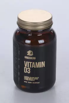 Витамин Д3 600 МЕ Грассберг, 500 мг, 90 шт, капсулы