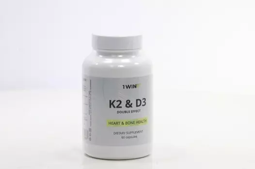 Витамин Д3 и К2 дабл эффект, 60 шт, капсулы