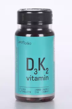 Витамин D3K2 LeafToGo, 100 шт, таблетки