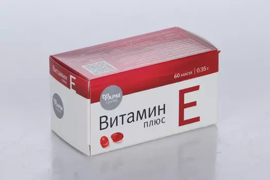 Витамин Е плюс, 350 мг, 60 шт, капсулы