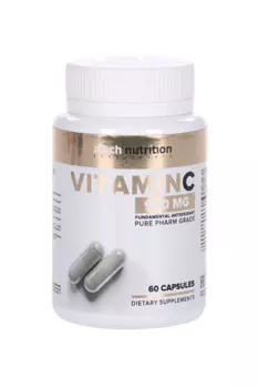Витамин С Vitamin C аскорбиновая к-та aTech Nutrition, 60 шт, капсулы