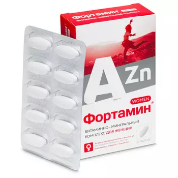 Витаминно-Минеральный компл Фортамин от А до Цинка д/женщин, 30 шт, таблетки