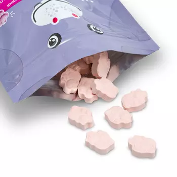 Витаминно-Минеральный компл ВиТайм Кидзу Железо+В12 бегемотики, 60 шт, таблетки жевательные