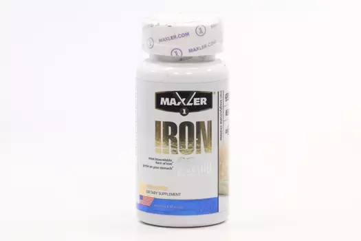 Витаминный комплекс MAXLER iron железо, 25 мг, 90 шт, капсулы