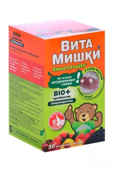 ВитаМишки Био+пребиотик, 30 шт, пастилки жевательные