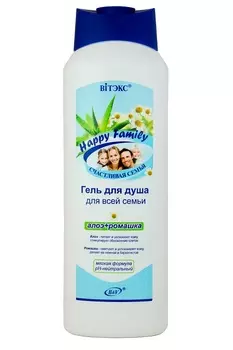 ВИТЭКС HAPPY FAMILY Гель для душа АЛОЭ+РОМАШКА 1000мл
