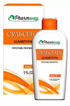 ВИТЭКС Pharmway СУЛЬСЕНА Шампунь против перхоти 1%, в коробке 150мл