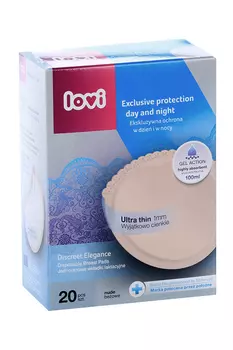 Вкладыши Lovi Discreet Elegance д/бюстгальтера, 20 шт, бежевый