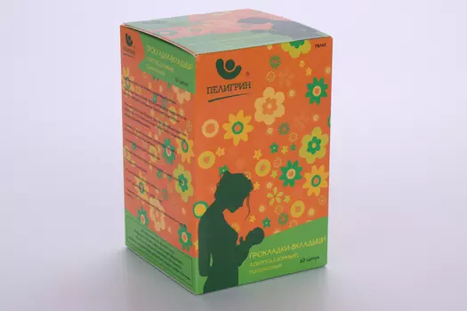 Вкладыши-прокладки Пелигрин д/бюстгальтера лактац однораз, 60 шт