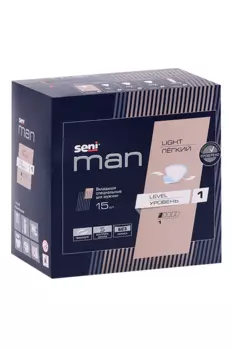 Вкладыши специальные Сени Мэн Легкий Уровень 1 д/мужчин, 15 шт