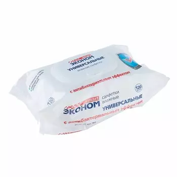Влажные салфетки «Эконом Smart», антибактериальные, 120 шт.