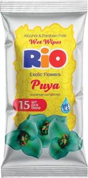 Влажные Салфетки RIO Цветы 15 шт