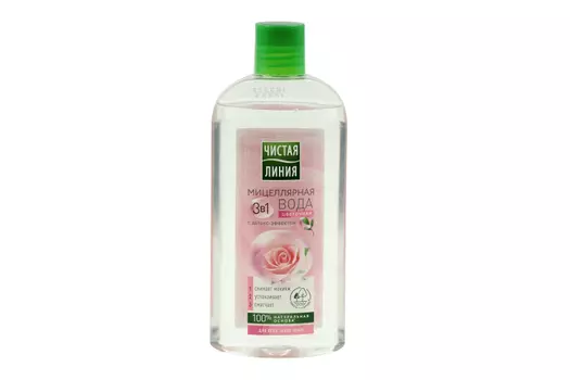 Вода Чистая линия Nature Plus мицеллярная цветочная д/снятия макияжа 3 в1, 400 мл
