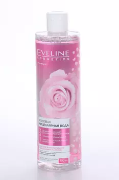 Вода EVELINE Facemed+ 3 в 1 мицеллярная очищающая розовый, 400 мл