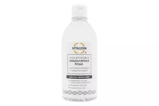 Вода гиалуроновая мицеллярная Vita Udin, 500 мл