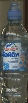 Вода питьевая Бэйби Черноголовская д/дет б/газа, 0,33 л, пластик