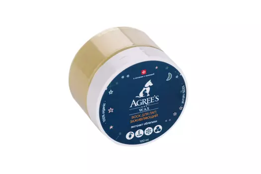Воск д/лап Agrees for pets HONEY WINTER WAX c экстрактом облепихи 100 мл