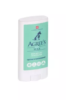 Воск д/лап Agrees for pets WAX с экстрактом календулы 13 г
