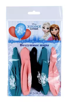 Воздушные шары Disney «С Днем Рождения», Холодное сердце, 5 шт