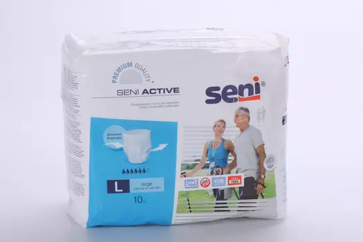 Впитывающие трусы Seni ACTIVE Large, 10 шт